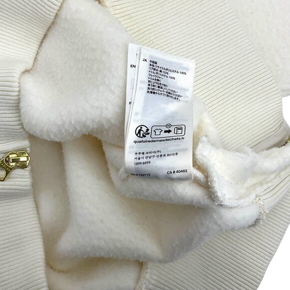 Varley Roselle Sweatshirt Womens Large White Fleece Half Zip Mock Neck Pullover - Picture 11 of 15